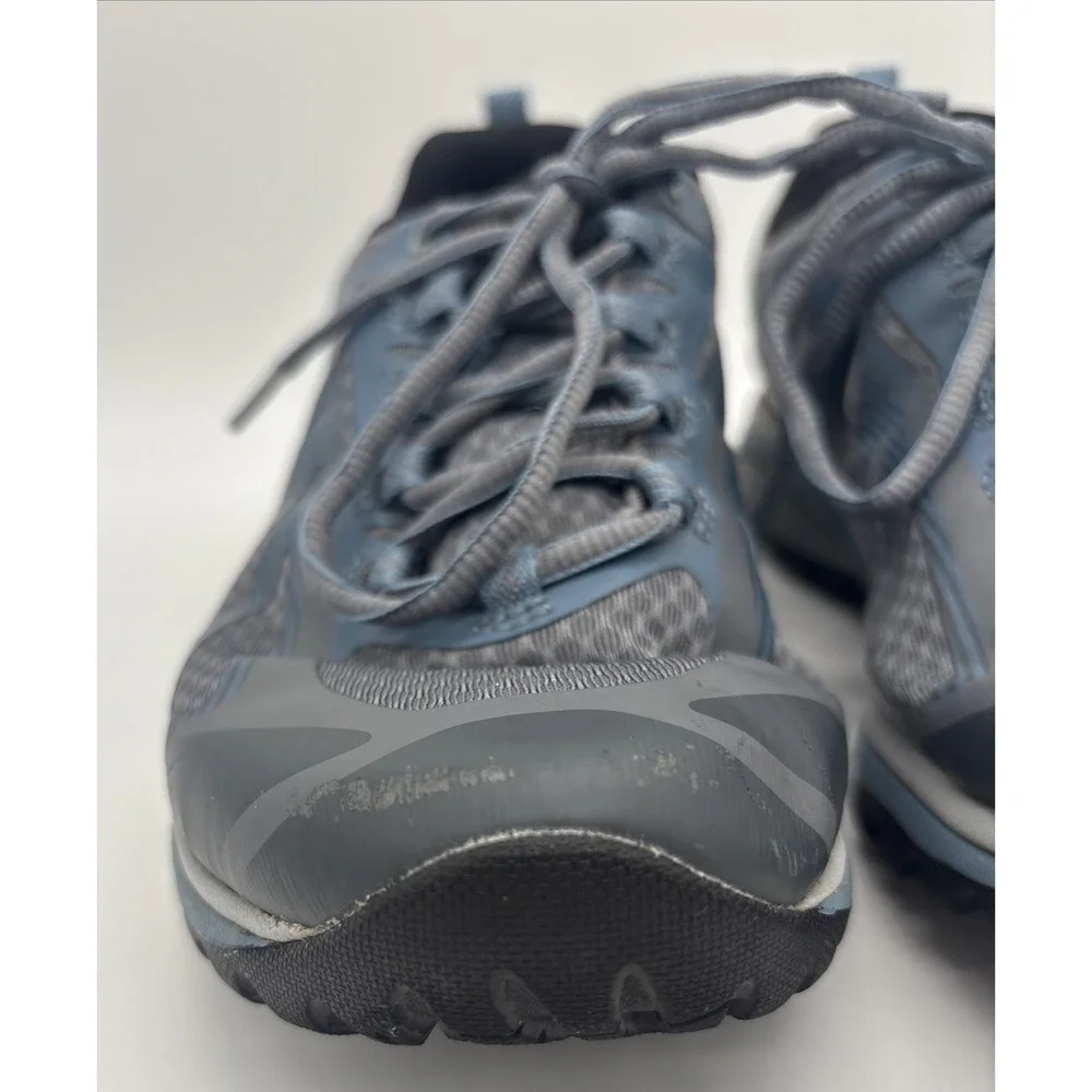 Merrell Siren Edge 3 Hiking Shoes Women Size 8W Wide Gray Blue Vibram Sneakers